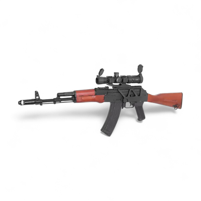 Montura cu sina pentru luneta AK - Neagra - M-ETAL