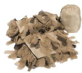 Plasa Ghillie "Oak Leaf 3D", 200 x 200 cm, Desert