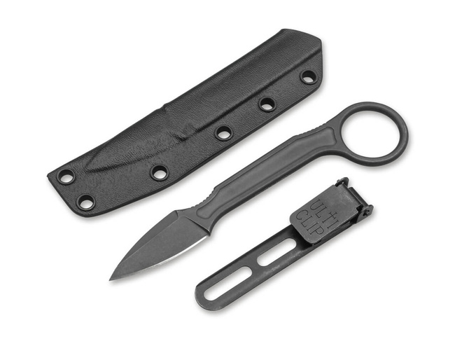 CUTIT CU LAMA FIXA - "SPADE PLAIN" - Bastinelli® Knives - NEGRU