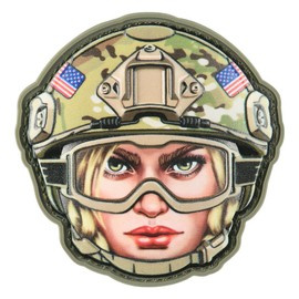 PATCH 3D EMOJI USA GIRL 3 PVC - MULTICAM - M-TAC