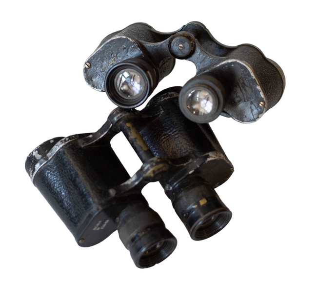 MILITARY BINOCULARS 8x30 IOR - ROMANIAN ARMY SURPLUS - NOT USABLE