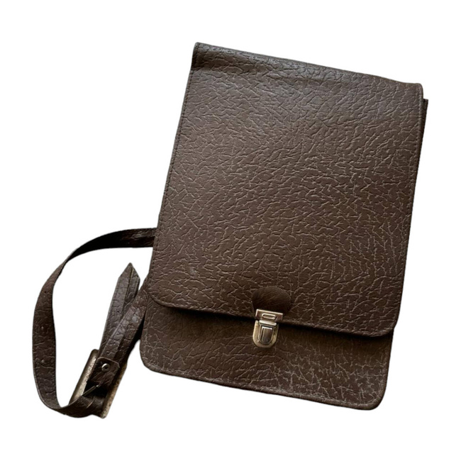 GEANTA IMITATIE PIELE CU CONTINUT - SURPLUS MILITAR ARMATA ROMANA - MARO - IN STARE BUNA