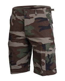 PANTALONI SCURTI IN STIL AMERICAN - BUMBAC RIPSTOP - Mil-Tec - WOODLAND