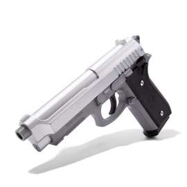 Replica Pistol manual Airsoft, Taurus PT92 Silver Metal Slide, Cybergun