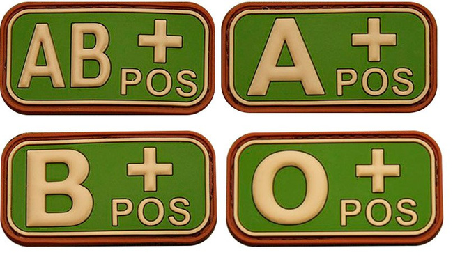 BLOOD TYPE PATCH POS AB