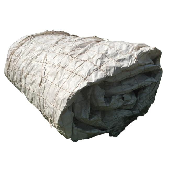 Plasă camuflată albă pentru zăpadă 6x3m - Surplus armata română - Uzată