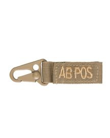 TACT. KEYHOLDER - BLOOD AB pos - 5 PC./PACK - COYOTE