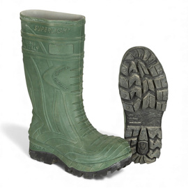 Rubber Boots with Toe Protection - COFRA - Italian Army Surplus - Olive Green - Used