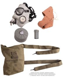 Masca de gaze M9A1 britanica decorativa cu filtru si geanta Surplus Militar