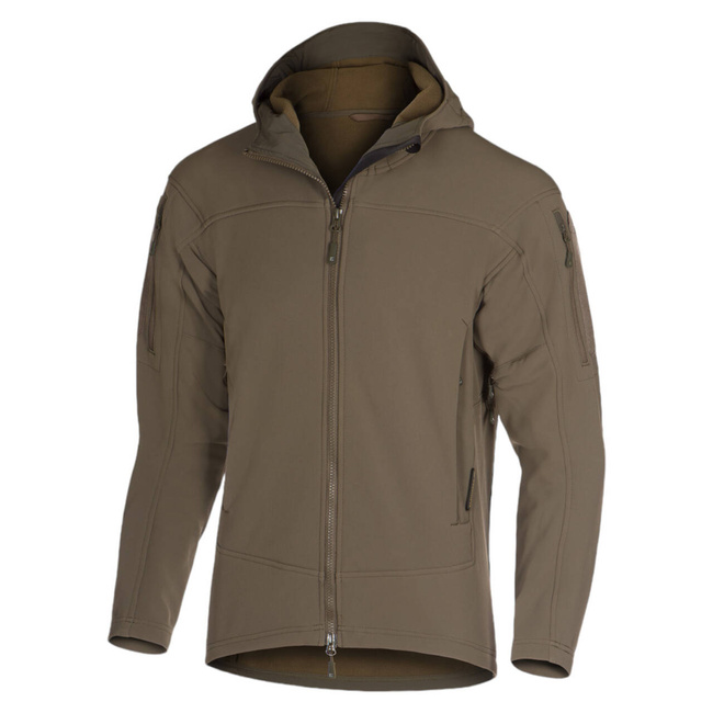 AUDAX SOFTSHELL HOODIE - RAL7013 - CLAWGEAR
