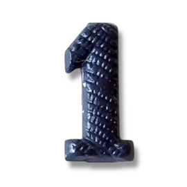 Metallic number - 1 - Dark Blue - Hungarian Army Military Surplus - Like New