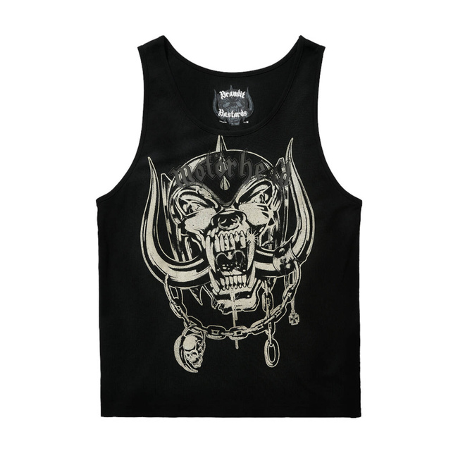MAIEU MOTÖRHEAD DIN BUMBAC CU IMPRIMARE WARPIG - NEGRU - BRANDIT