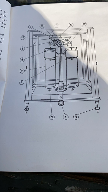 Vintage MEOPTA A-2 ANALYTICAL BALANCE - 50x39x29 cm - 1950's - like new