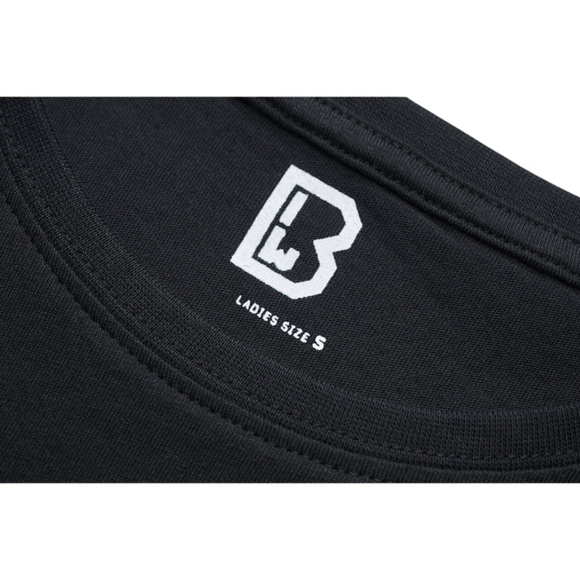 TRICOU DAMA DIN BUMBAC - NEGRU - BRANDIT