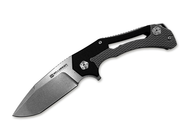 TYRAN STONE BLACK POCKET KNIFE - BOKER
