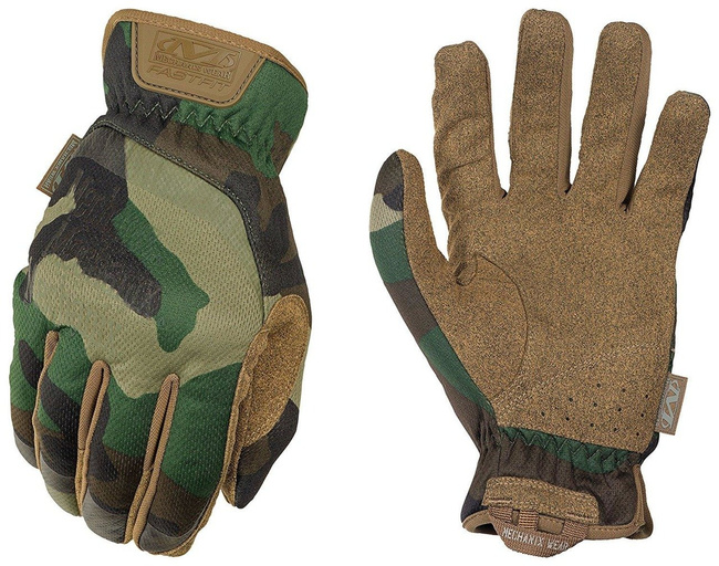 TACTICAL GLOVES - FAST FIT - Mechanix - WOODLAND