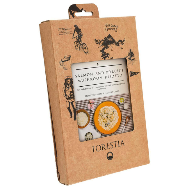 FORESTIA, Salmon with Porcini-Risotto