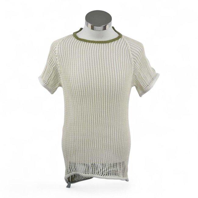 Tricou tip plasa - Surplus Militar Armata Daneza - Verde OD/Alb - Uzat