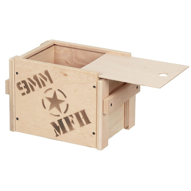 WOODEN CASE BIG 9MM MFH