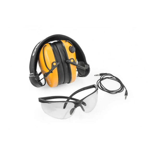 RealHunter ACTiVE Pro Hearing Protectors Orange + Protective Glasses