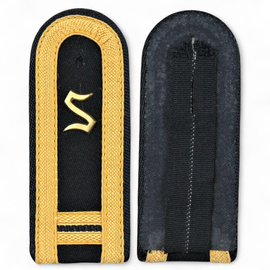 Pair of vintage ranks for epaulettes – officer cadet, 2nd year of study – military surplus from the East German People’s Navy (GDR – NVA Volksmarine) – like new