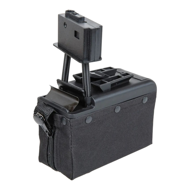 Electric magazine for 2000 BBs for M249 replicas – Black - A&K