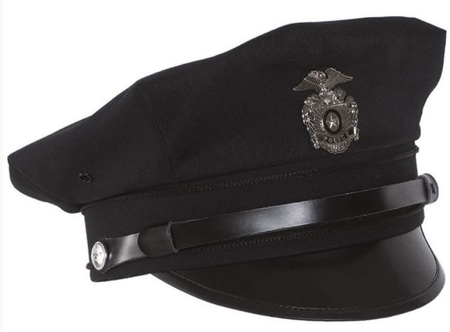 Sapca cu viziera US Police cu insigna, Albastru inchis