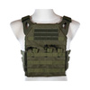 JUMER PLATE CARRIER WITH 3 M4 POCKETS AND FAKE BALLISTIC PLATES - FOLIAGE GREEN