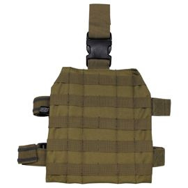 Placa de baza pentru sistemul "Molle", fixare pe picior - coyote