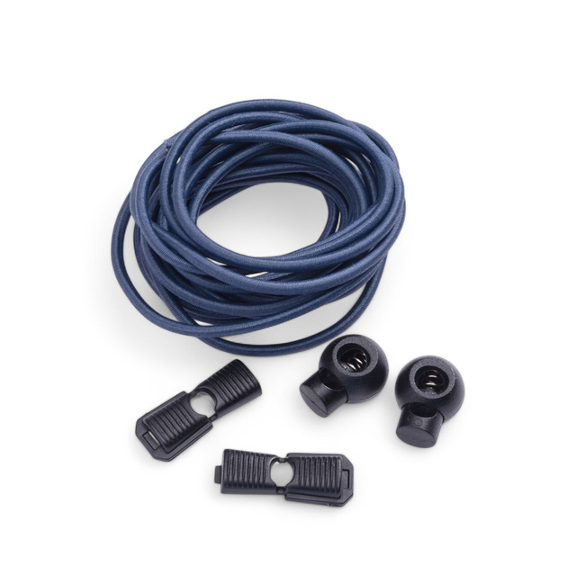 SHOE LACES KIT - QUICK ELASTIC - 150 CM - NAVY BLUE - ELBRUS