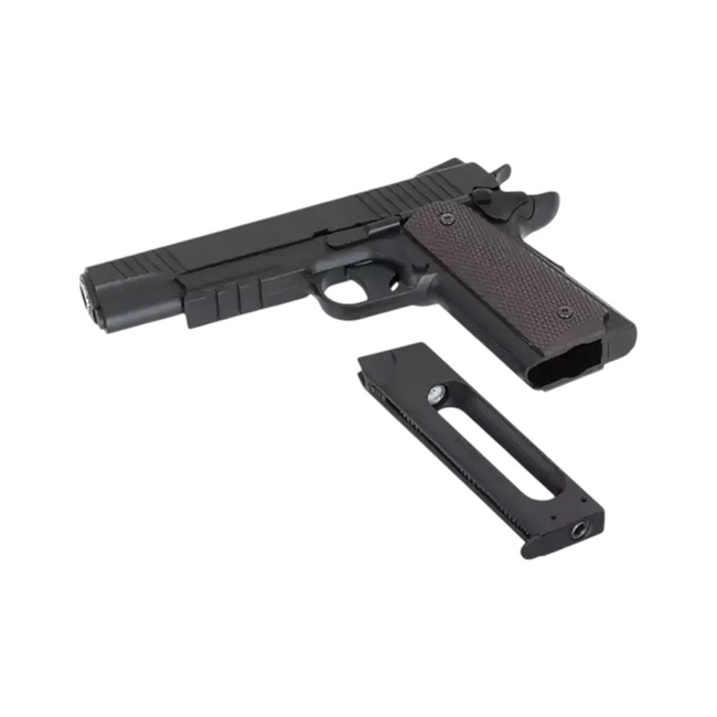 Replica Pistol Airsoft CQBP M45A1 CO2 -  Metal slide - Non-blowback - Negru