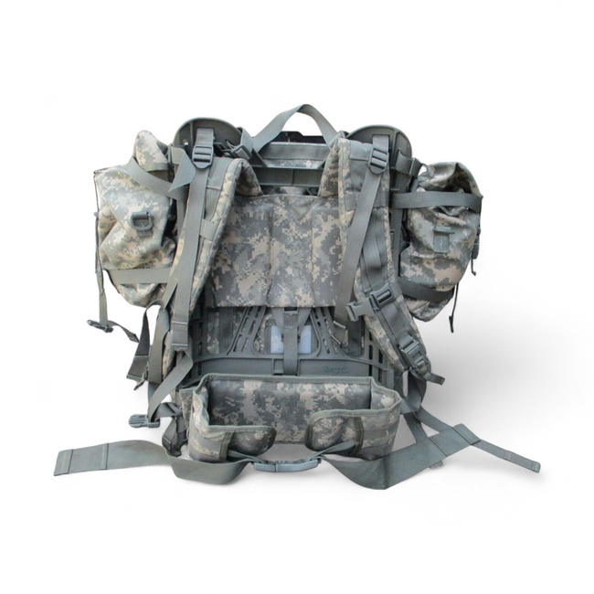 Rucsac Molle II cu cadru metalic extern - Surplus Militar Armata SUA - Camuflaj ACU - Uzat