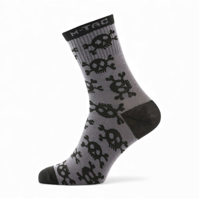 Sosete usoare - Lightweight Mk.3 Pirate Skull - Dark Grey - M-Tac