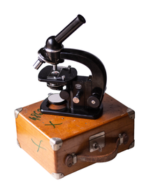 Microscop Carl Zeiss Jena (+ cutie) - Uzate