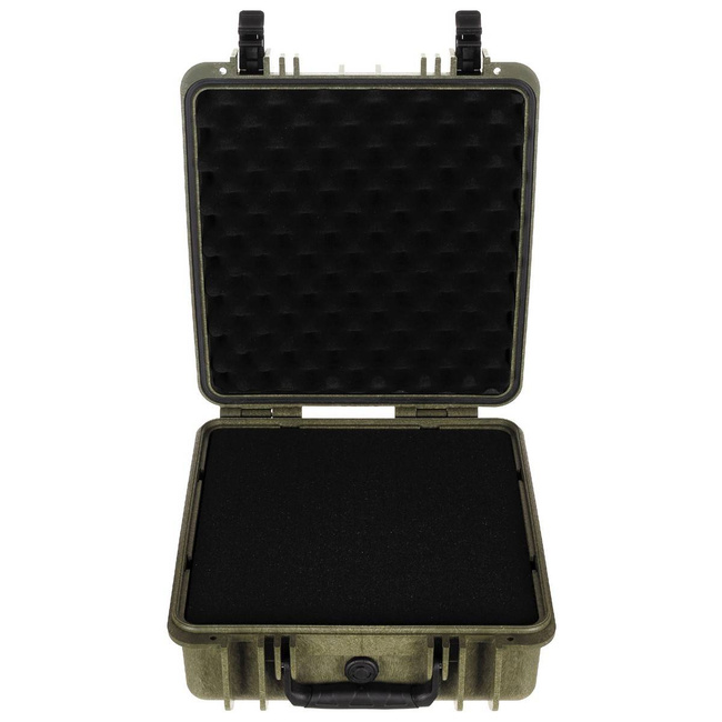 Box, plastic, waterproof, 36x41,9x19,5 cm, OD green