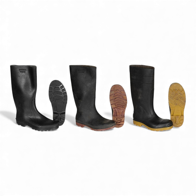 Cizme de protectie din cauciuc - Surplus Militar Armata Germana BW - Negre - Modele Asortate - Uzate