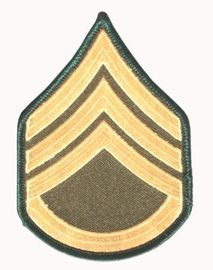 EMBLEMA U.S. ARMY - STAFF SERGEANT PATCH 100 x 75 mm