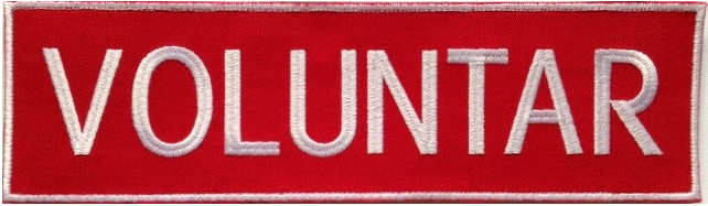 Emblema VOLUNTAR SMURD spate (mesaj personalizat)