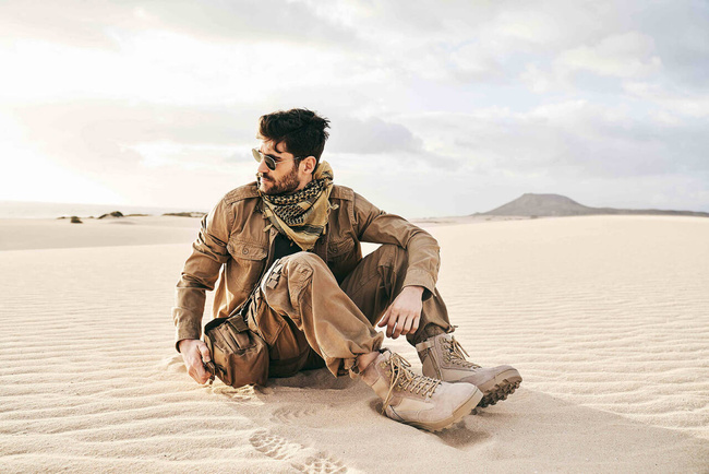 Brandit Tactical 9-eye Boots - Camel