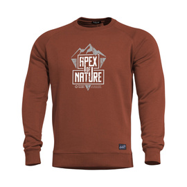 SWEATER - HAWK APEX OF NATURE - PENTAGON - MAROON RED