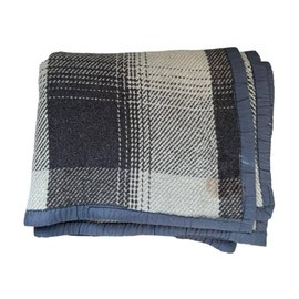 PATURA DE LANA TARTAN ALB-MARO CAROURI - 140 x 200 CM - SURPLUS MILITAR AUTENTIC ARMATA ROMANA - UZATA