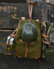 Military Olive Romanian Retro Rucksack - RSR Romanian army - OD Green - In good condition