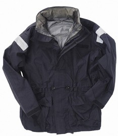 JACHETA BRITANICA PENTRU PLOAIE - 3 STRATURI - ALBASTRU - UTILIZAT