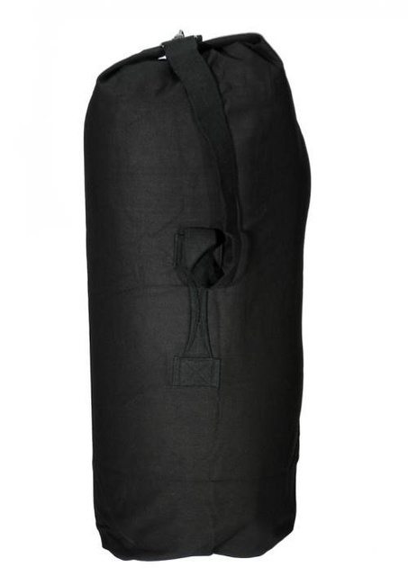 BAG GERMAN ARMY STYLE HEAVY CANVAS DUFFLE 80 BLACK