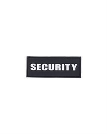 PATCH 3D - "SECURITY" - PVC - CU VELCRO - 8.6 x 3.3 CM - NEGRU/ALB