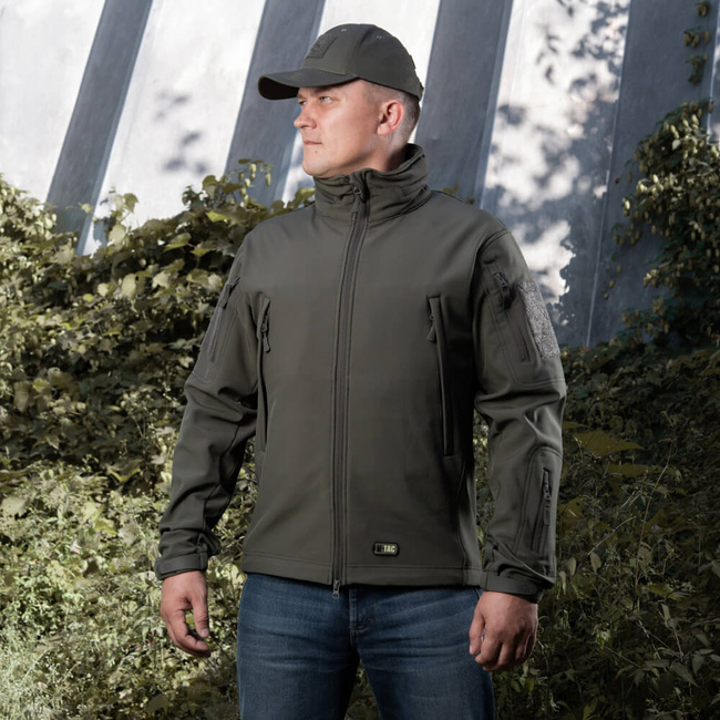 JACHETA  SOFTSHELL - M-TAC - BLEUMARIN INCHIS - CU INSEMNE - POMPIERII ISGU/DSU