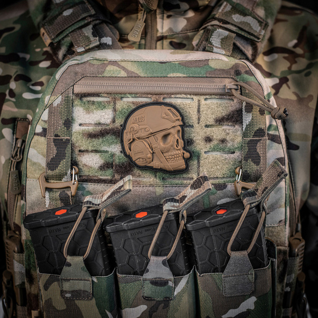 PATCH OPERATOR SKULL - 3D PVC - COYOTE - M-TAC