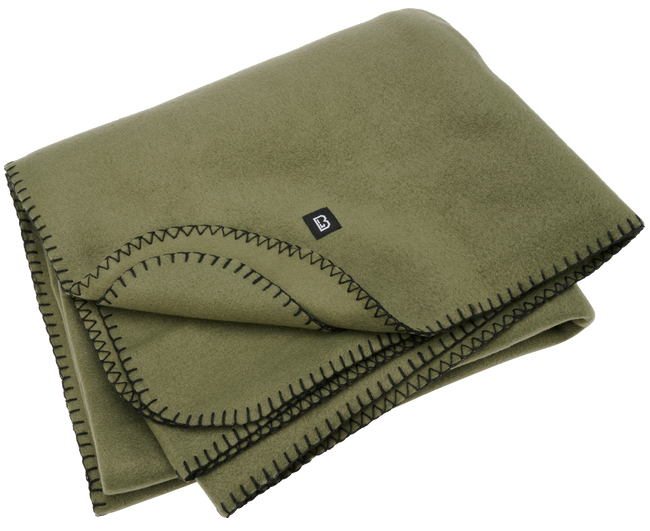 FLEECE BLANKET - OLIVE - BRANDIT