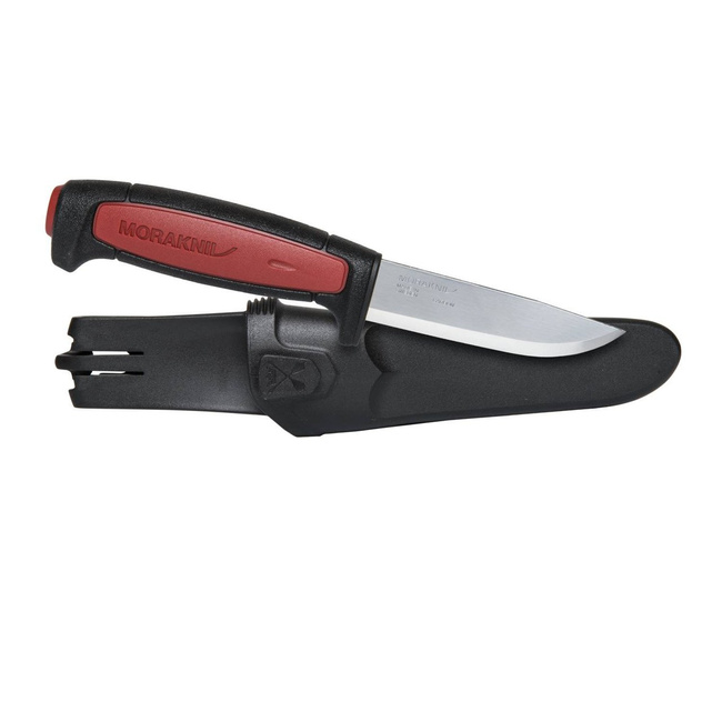 CUȚIT CU LAMĂ FIXĂ - PRO C - OȚEL CARBON - MORAKNIV® - ROȘU
