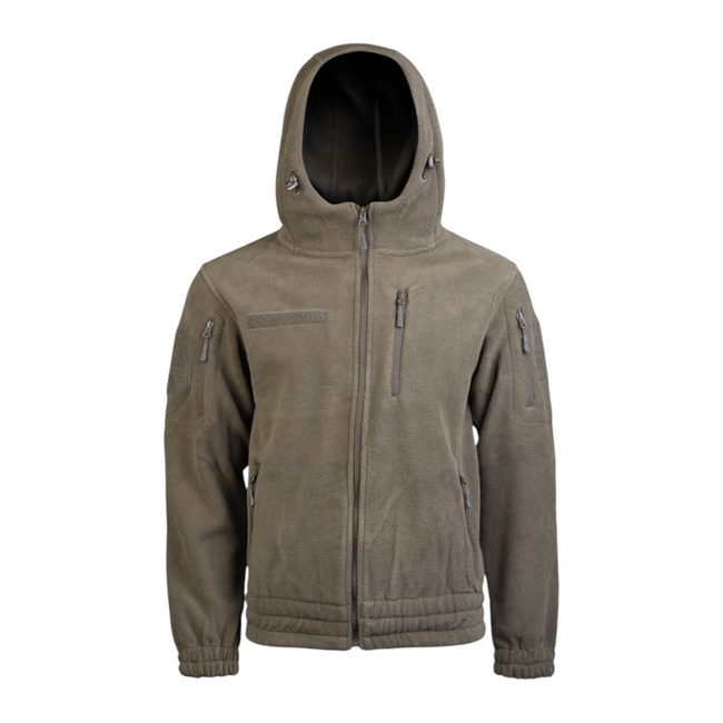 JACHETA PENTRU VREME RECE DIN FLEECE CU GLUGA - GEN.II - OD - MIL-TEC